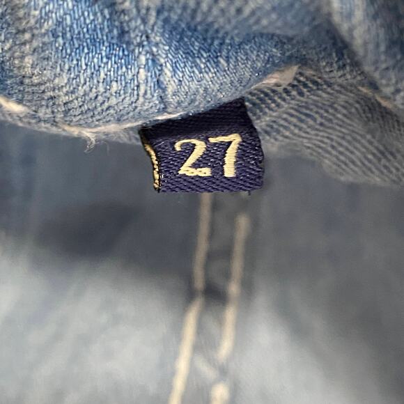 Carmar Light Wash Blue Denim Cropped Ankle Skinny Jeans Women's Size 27 - Picture 7 of 9